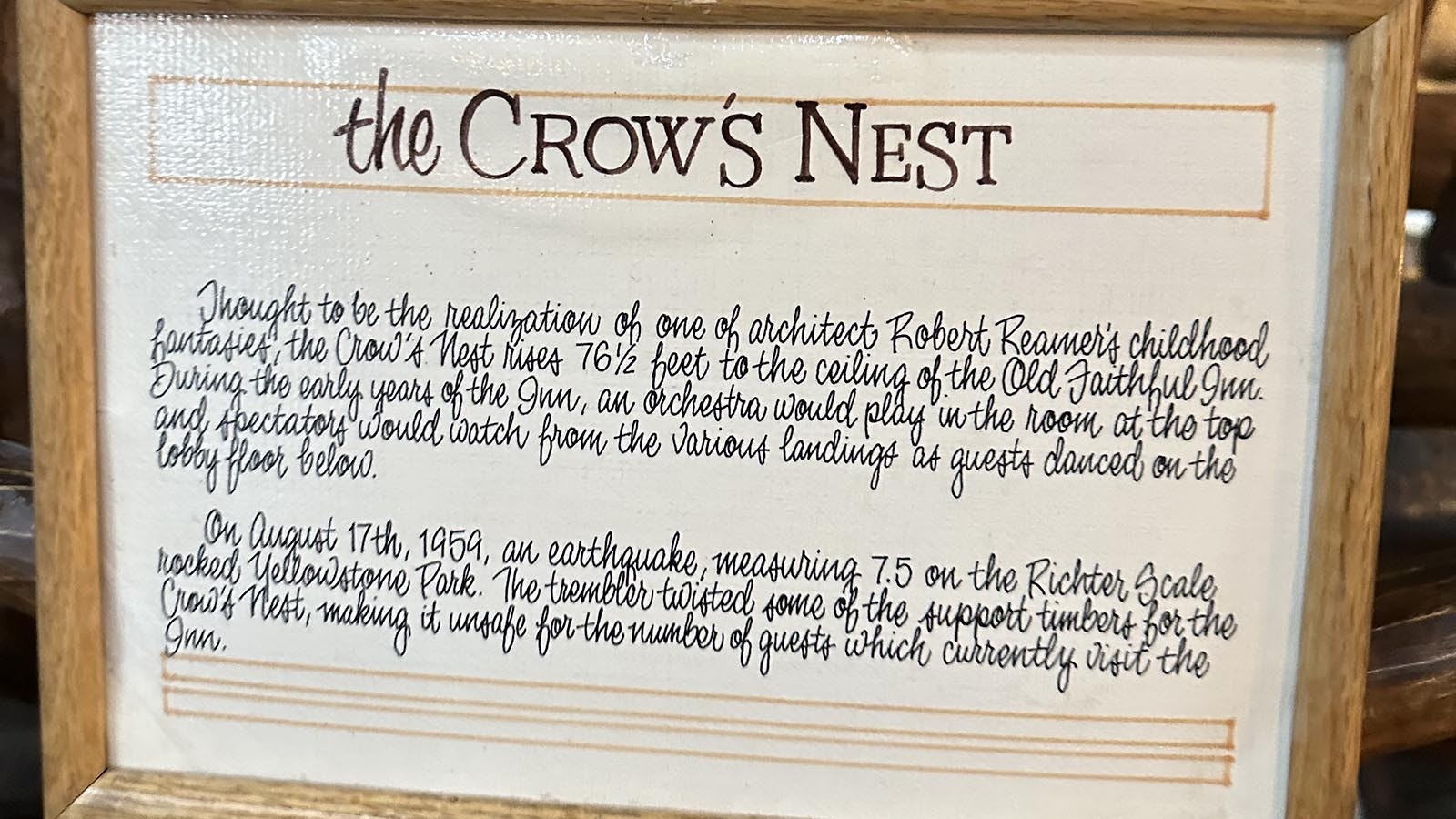 The crow’s nest is closed to the public, but this does not deter the ghost who continues to haunt the structure.