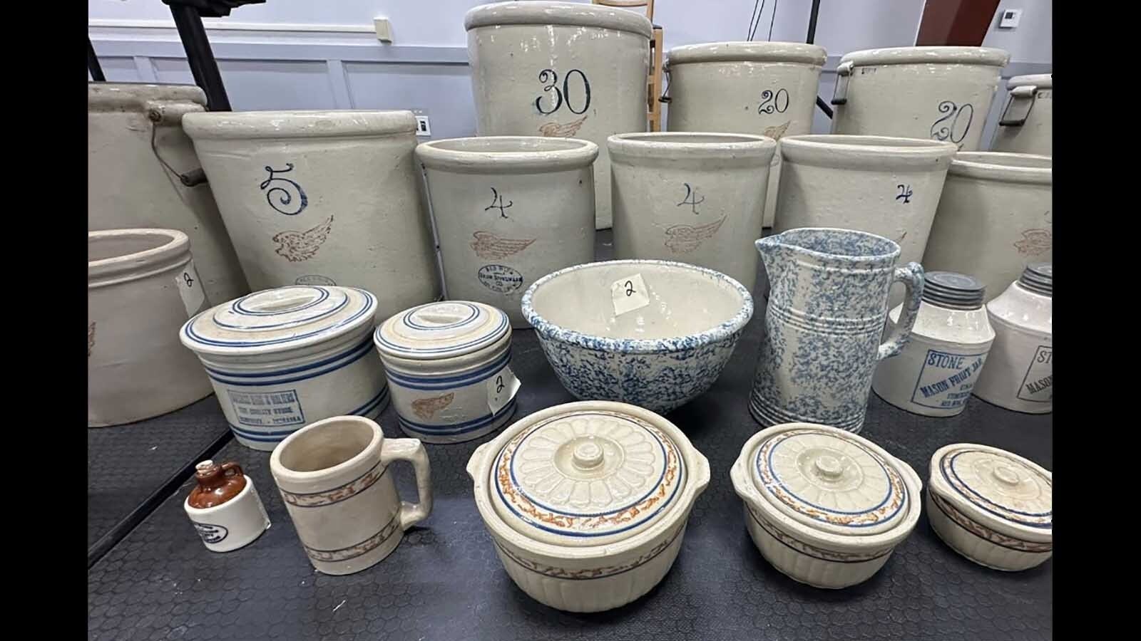 This rare antique crock comes with butterfly art and deep roots in Red Wing, Minnesota, southeast of Minneapolis on the Mississippi River. It sold for $32,000 on Jan. 10, just in time for its owner’s 91st birthday, auctioneer Ken Bramer told Cowboy State Daily. Lois Jurgens said when she heard the selling price, it felt like she was in a dream.