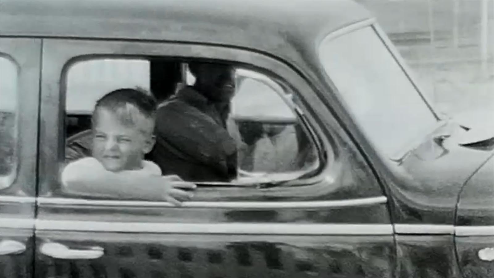 Image from a 1951 reel featuring home movies of a Cheyenne, Wyoming, family.