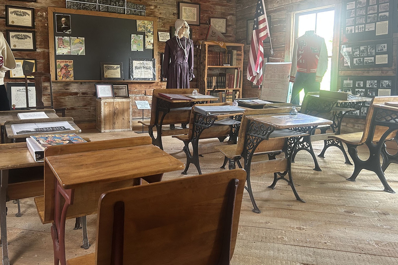 The Price/Sommers Schoolhouse at the Green River Valley Museum.