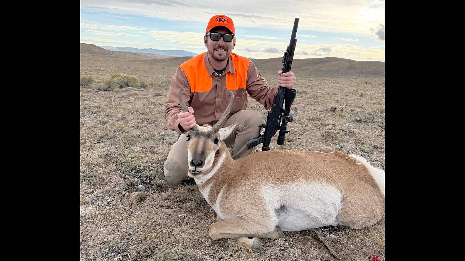  Evan Thalgott dropped this pronghorn buck with a single shot during the One Shot Antelope Hunt on Sept. 19, 2026.