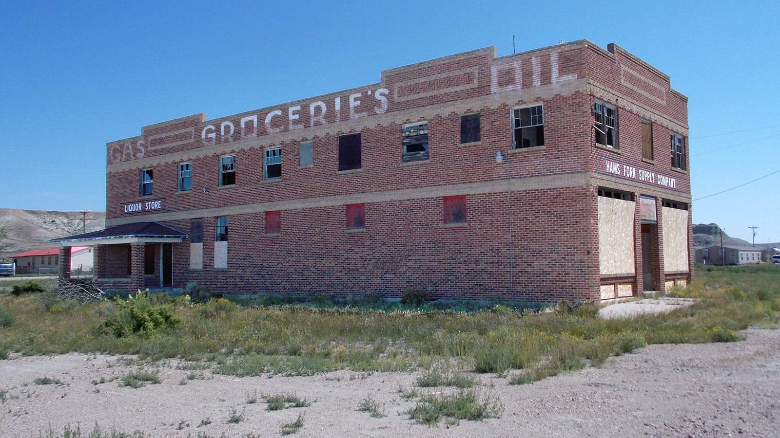 The historic brick Opal Mercantile building was vacant for 40 years and on the verge of being demolished when it was saved by a father and son who moved from California to restore the building and open an ammunition manufacturing business.