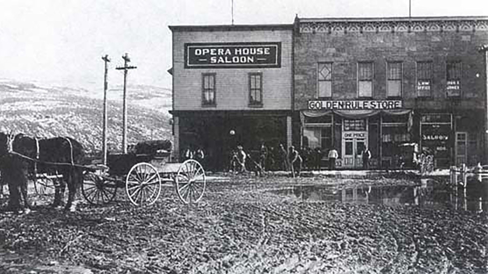 The old Opera House Saloon is one of Kemmerer’s oldest buildings, one of many in a row on Main Street. It was next to James Cash Penney’s Golden Rule Store, a precursor to the JCPenney empire.