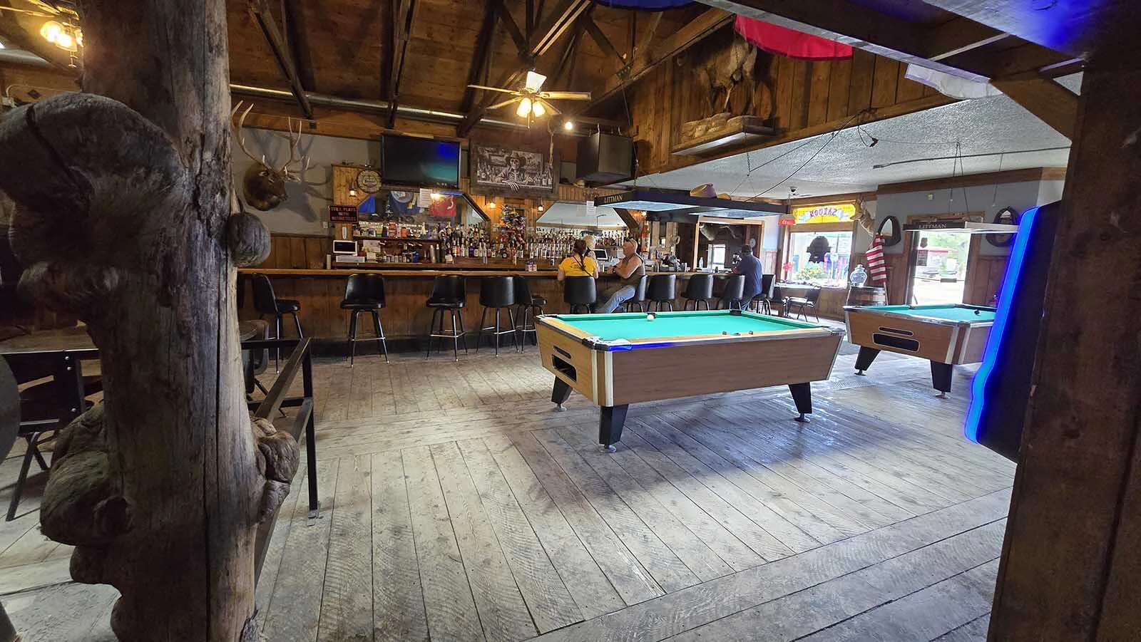 Renovation work has changed the look of the former Outlaw Bar in Dubois.