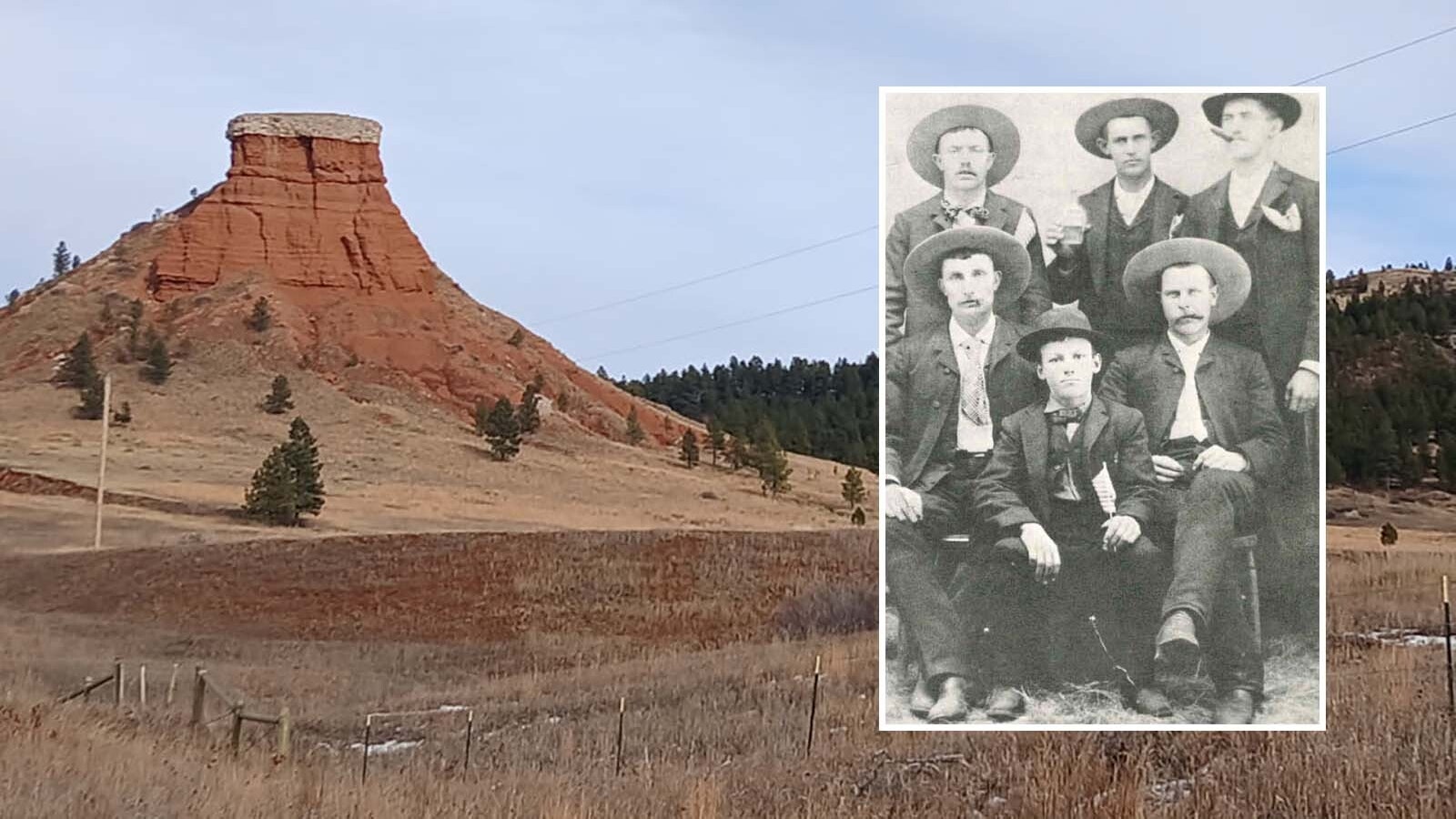 Red Butte overlooking the Salt Creek Valley and the bandits' lair.