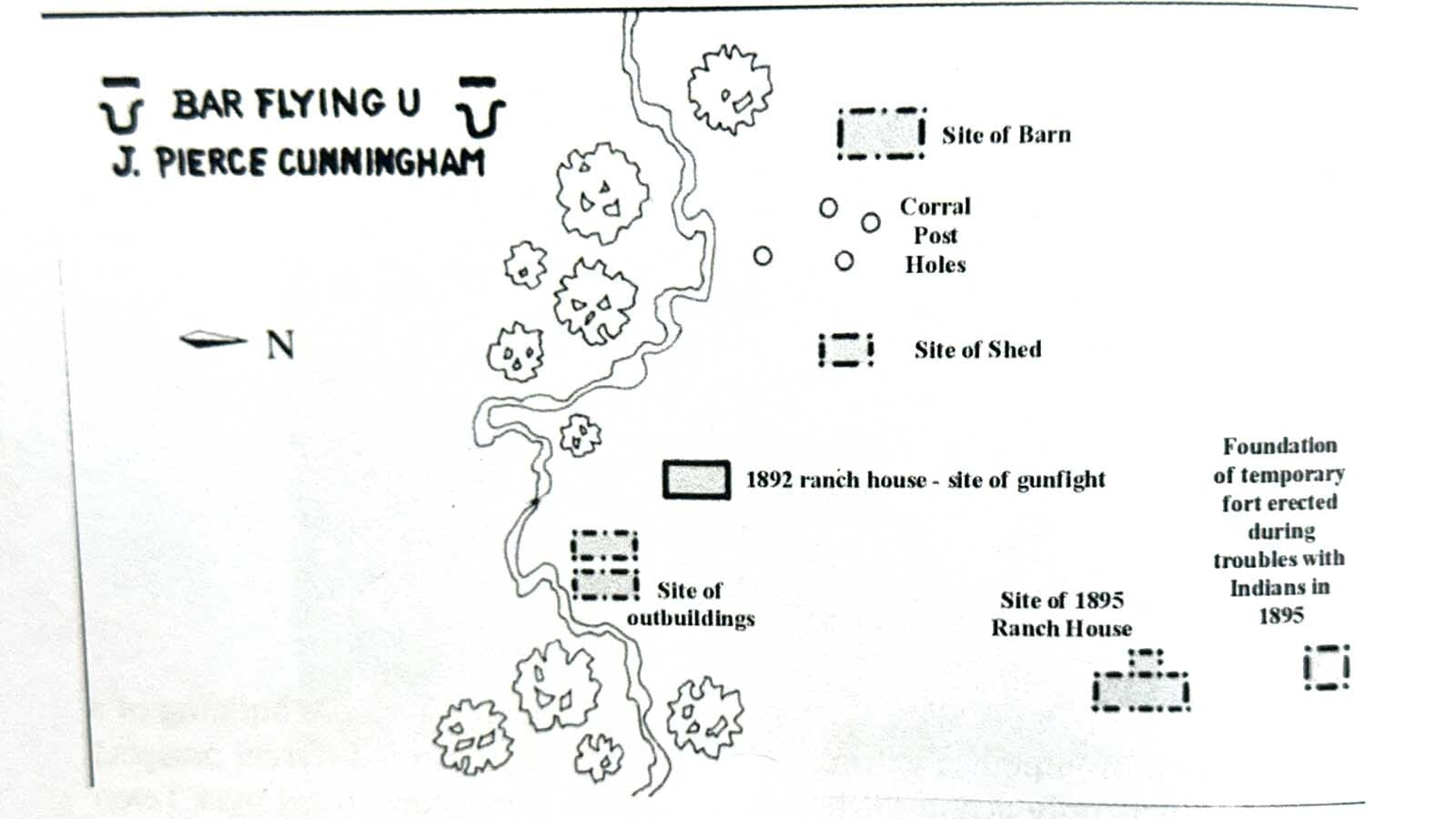 Pierce Cunningham had allowed two strangers, Mike Burnett and George Spencer, to stay on his ranch with their herd of horses. When he heard rumors that they were horse thieves, he told them to leave. They were preparing to leave when a posse arrived and gunned them both down.