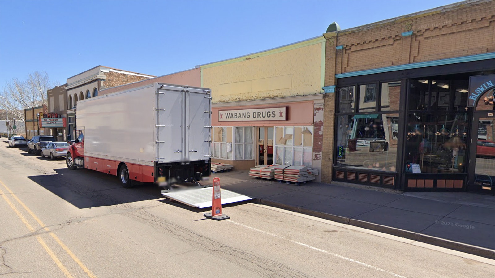 Wabang Drugs is created from an art gallery on Bridge Street in Las Vegas in this Google street view dated March 2021.