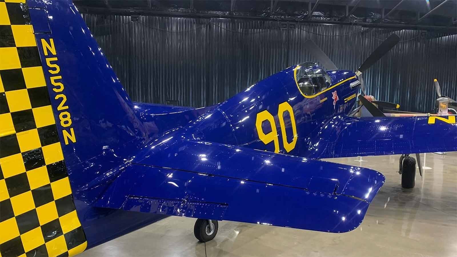 The P-51 that once raced to speed records has been resurrected and is displayed at the Dakota Territory Air Museum.