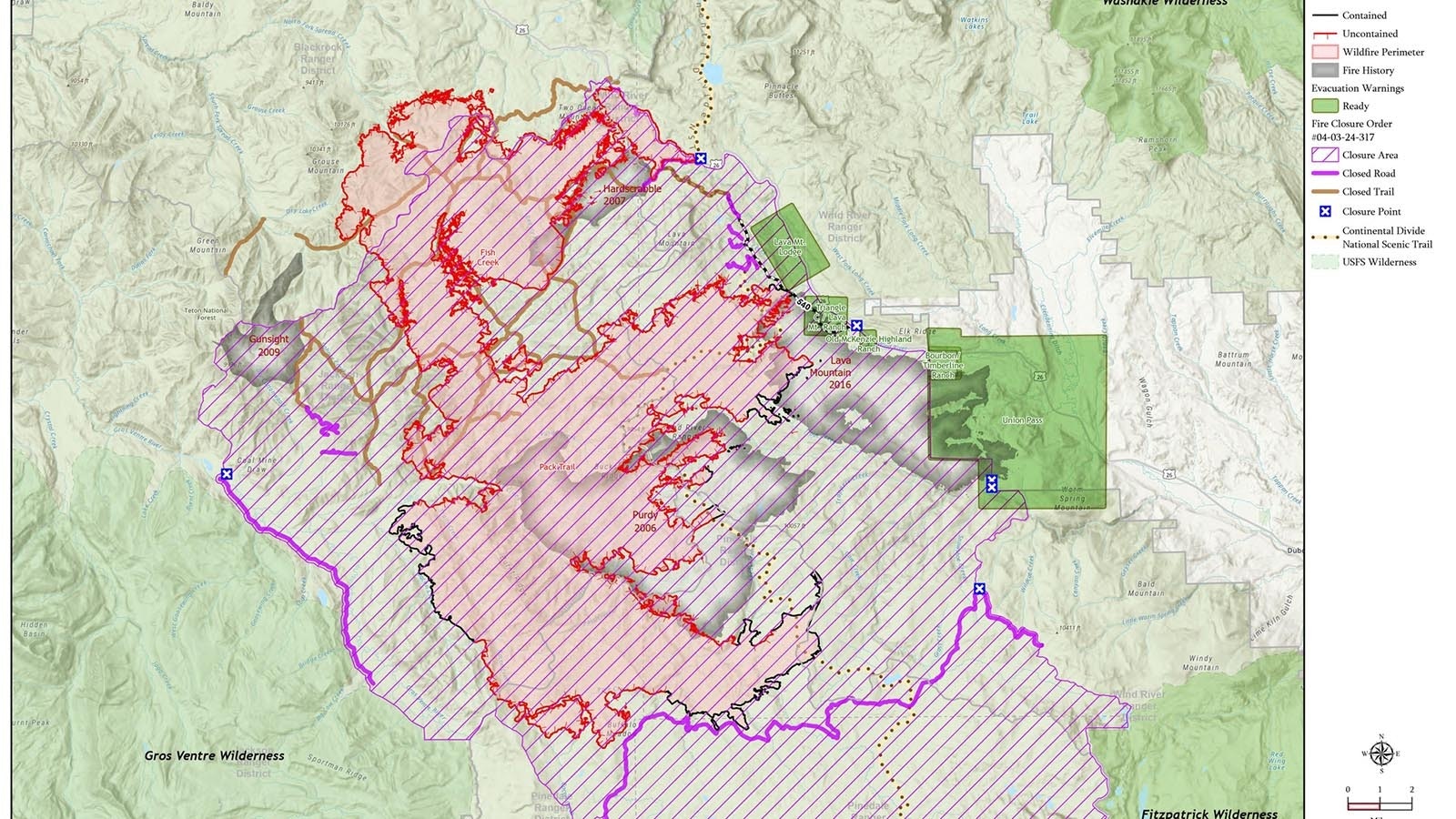 Pack Trail Fire as of Oct. 28, 2024.