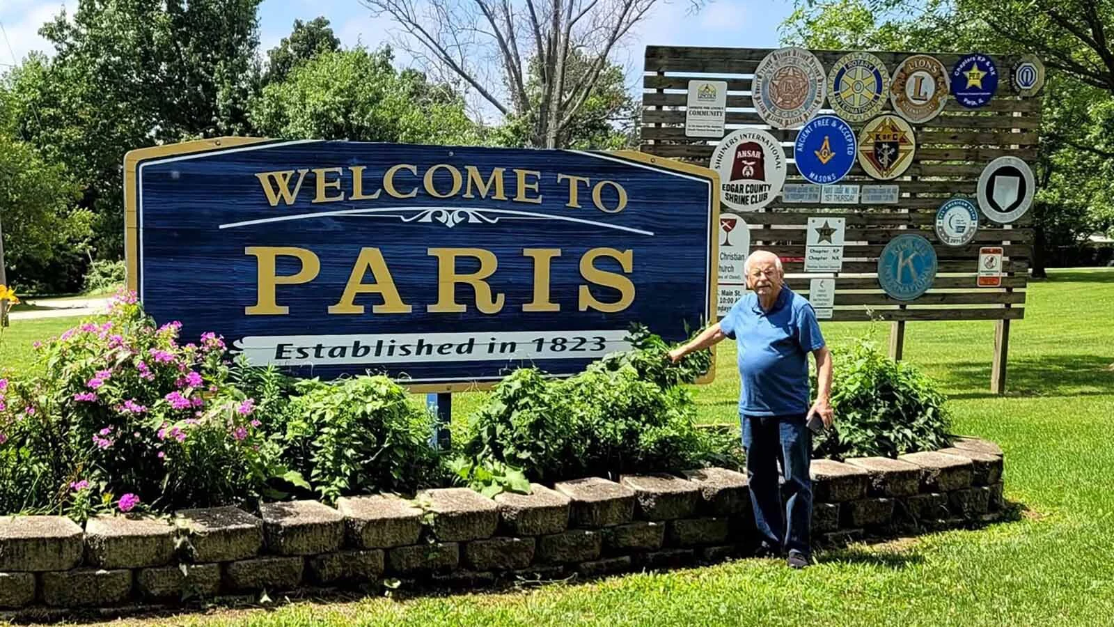 The third Paris that Marvin and Ann Robinson visited on a goal to visit every Paris in America was in Illinois. Ann said that it was also home of country music star Brett Eldridge and a very wonky Eiffel Tower.