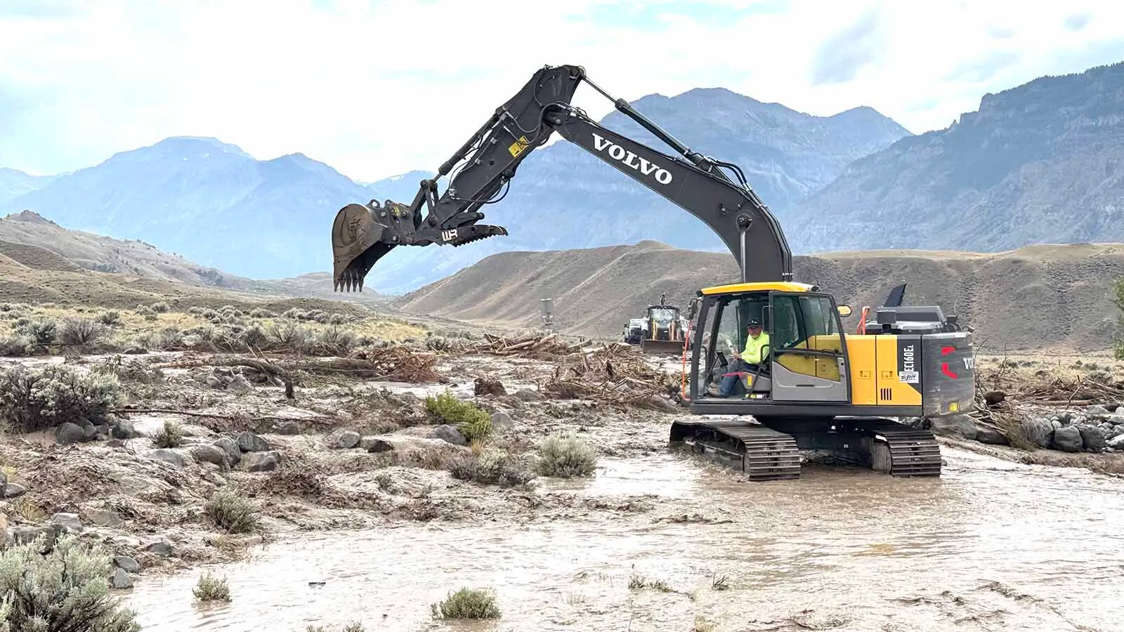 Park County officials say a Wednesday flash flood nearly destroyed a bridge over the Shoshone River and cut off access for some county residents. “We watched a wall of debris build up and surging muddy water begin to overflow the banks,” said a witness.