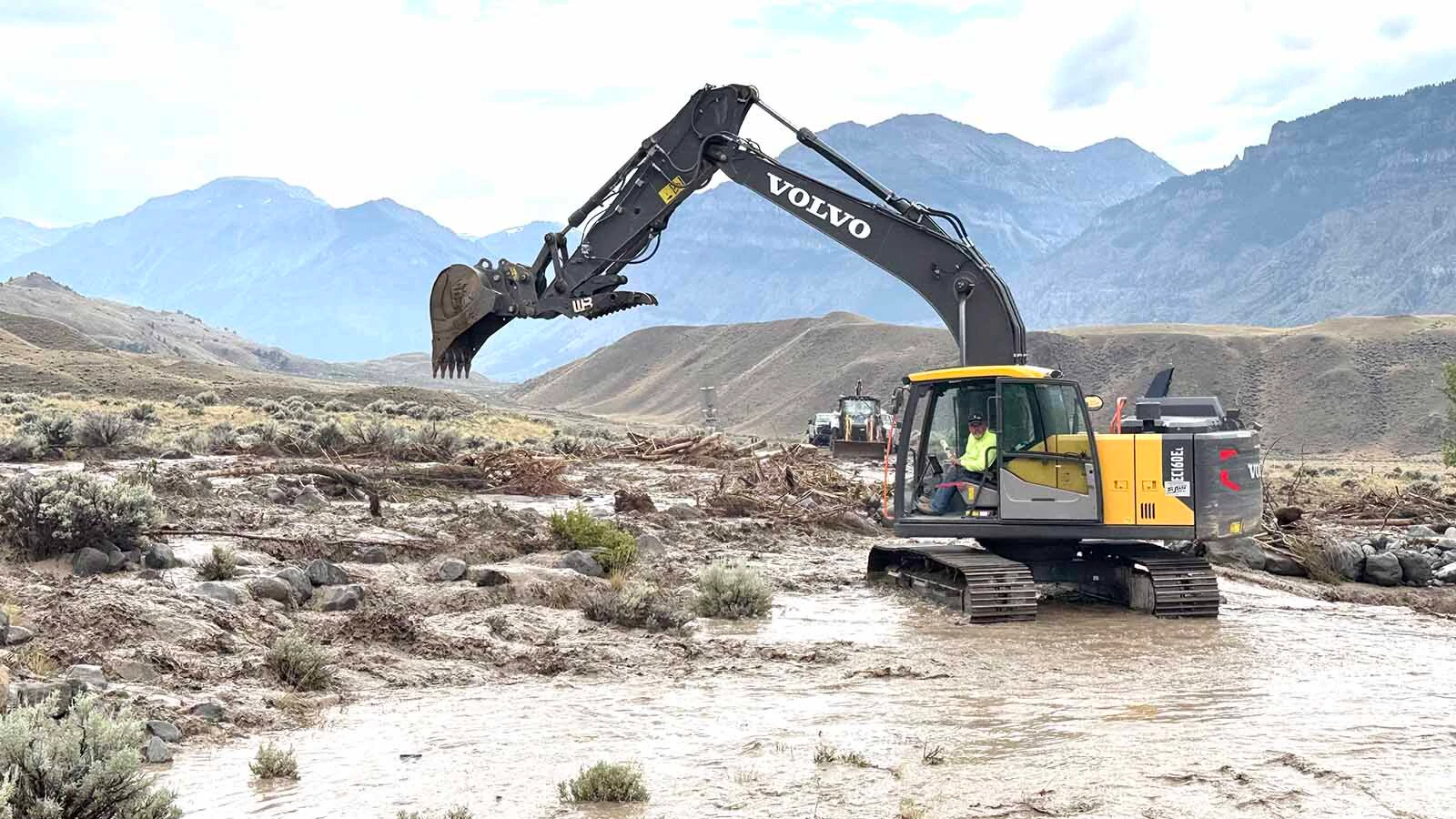 Park County officials say a Wednesday flash flood nearly destroyed a bridge over the Shoshone River and cut off access for some county residents. “We watched a wall of debris build up and surging muddy water begin to overflow the banks,” said a witness.