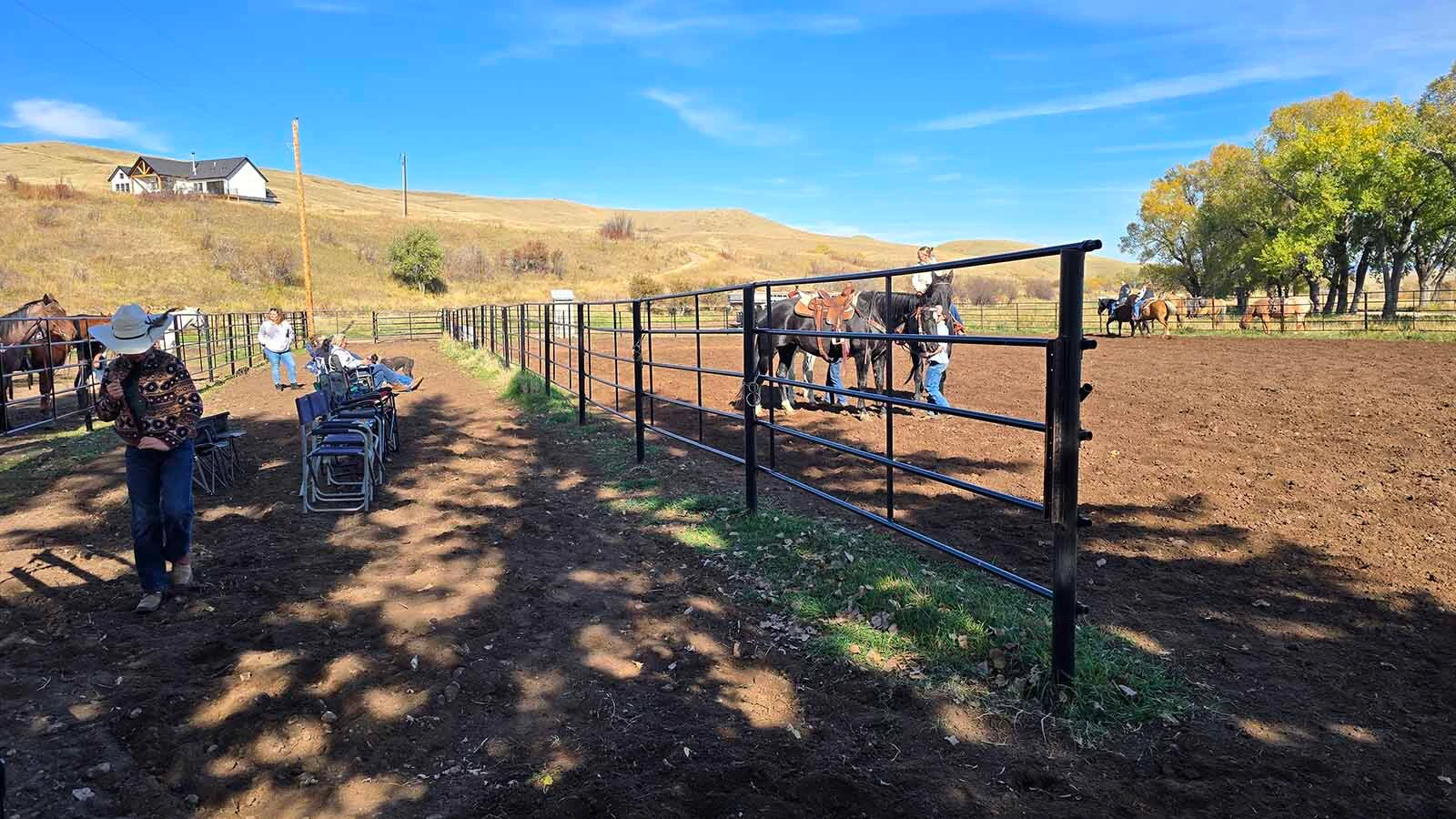 At the Double Rafter Ranch near Parkman, a neighborhood block party means bringing a potluck dish, a beverage, and, if you have one, your horse.