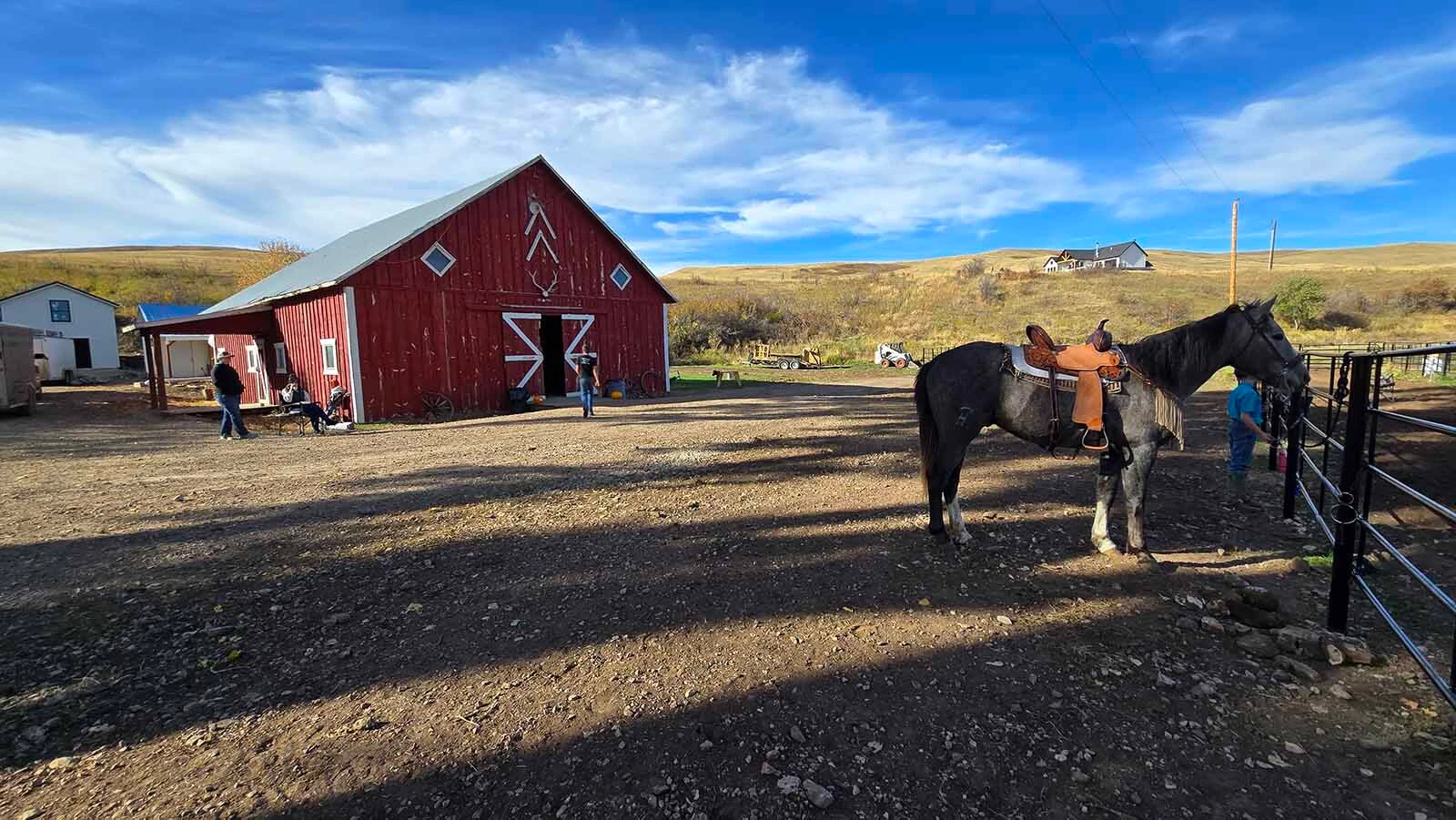 The Double Rafter Ranch's barn was raised sometime between 1887 and 1892.