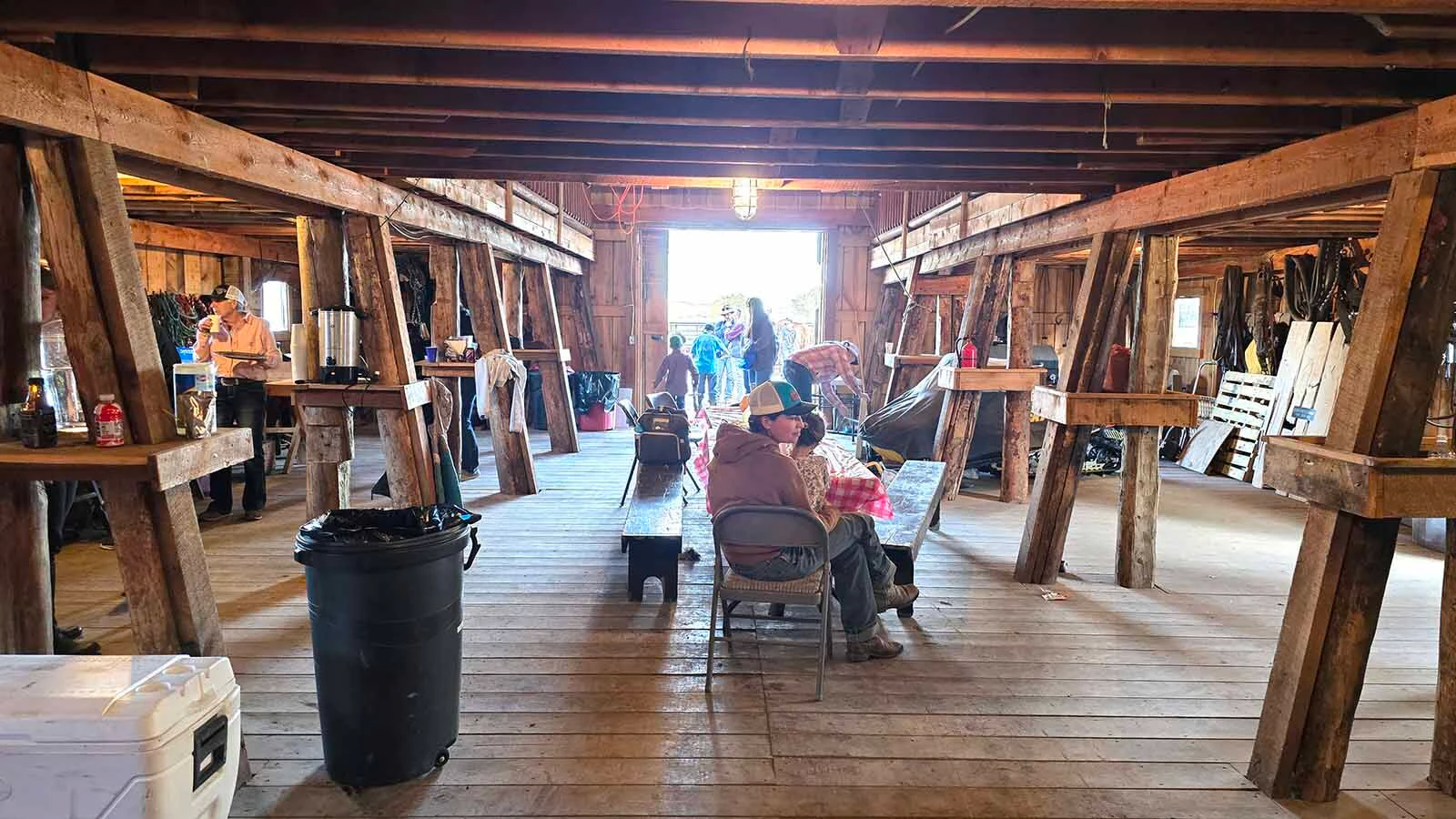 The sturdy construction of the Double Rafter Ranch's barn has kept it standing for more than a century.