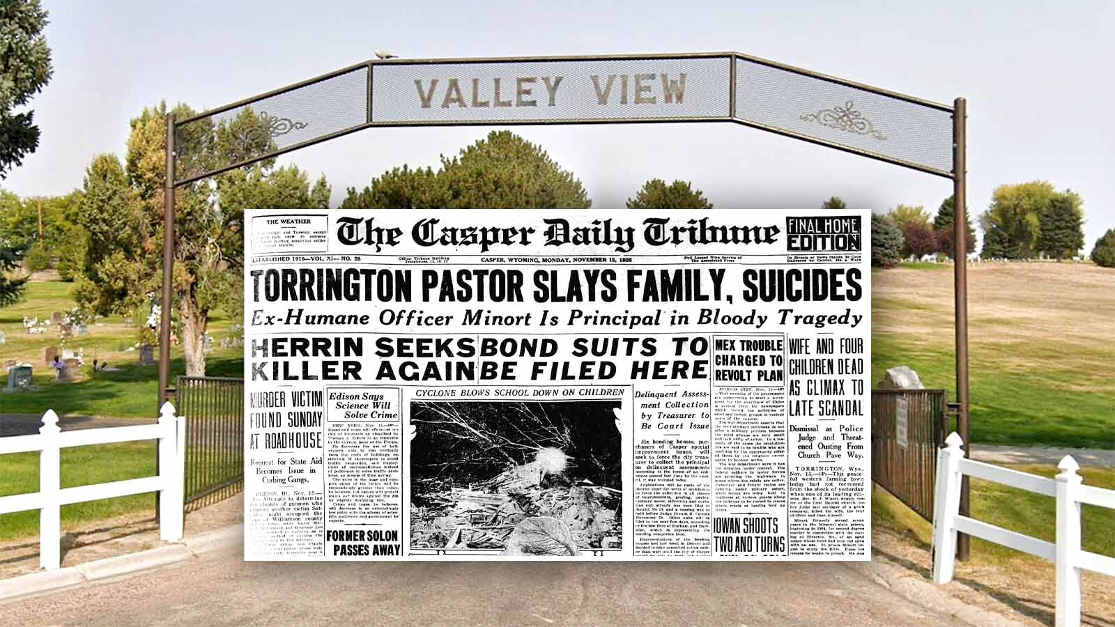 A disgraced Torrington pastor shocked all who knew him in 1926 when he killed his wife and four of his five children, then himself. He wrote he had brought shame to them when caught with a woman in a rooming house in Nebraska under an assumed name.