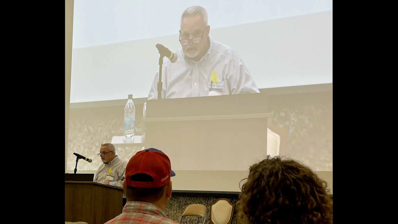 Tom Day speaks during a “Veterans Talking to Veterans” course at the National Museum of Military Vehicles.