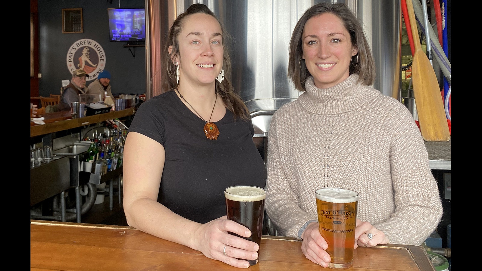 Pat's Brew House is Wyoming's first all-women brewery and includes brewer Alexandria Cain, left, and owner Norfleet Gifford.