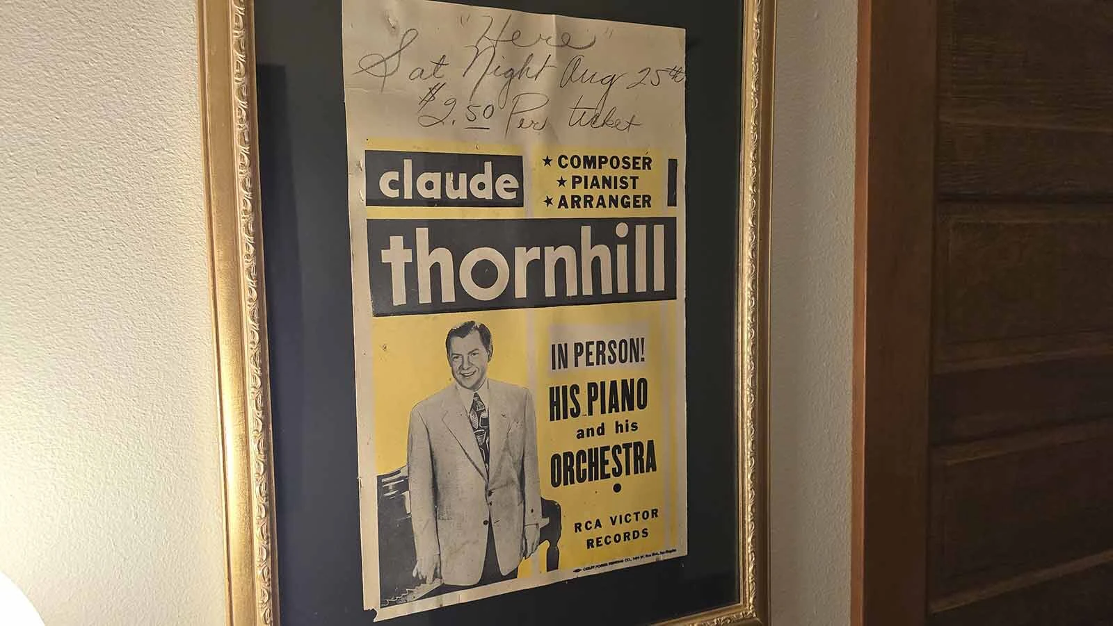 Elk Mountain was once a multi-state entertainment mecca, where world-famous musicians played to raucous crowds on a legendary bouncing floor at a place called Garden Spot Pavilion. This poster, hanging up in the Elk Mountain Hotel, is one of the musicians who played there during the big band era.