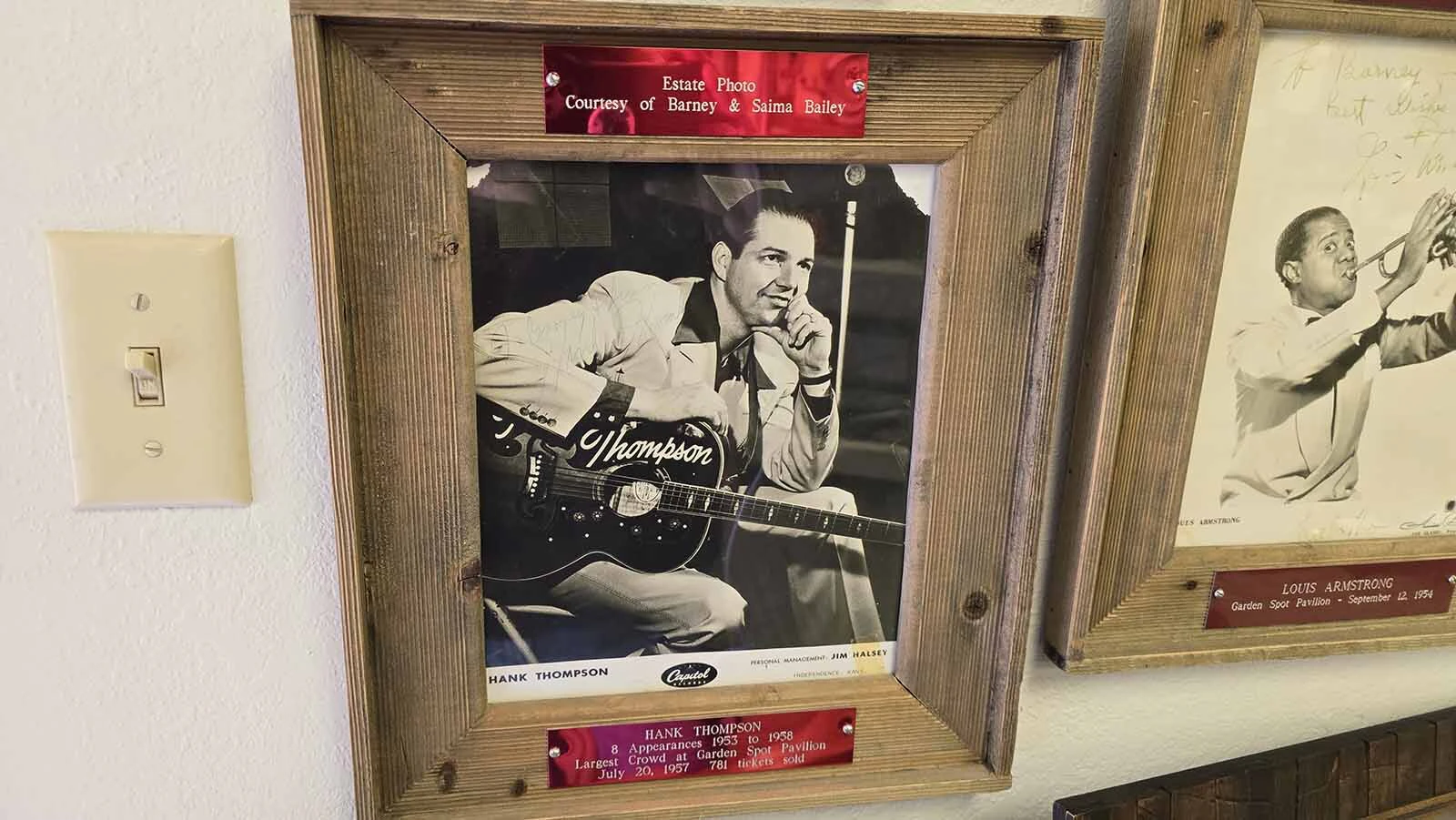 Hank Thompson was among musicians who once played at the Garden Spot Pavilion in Elk Mountain.