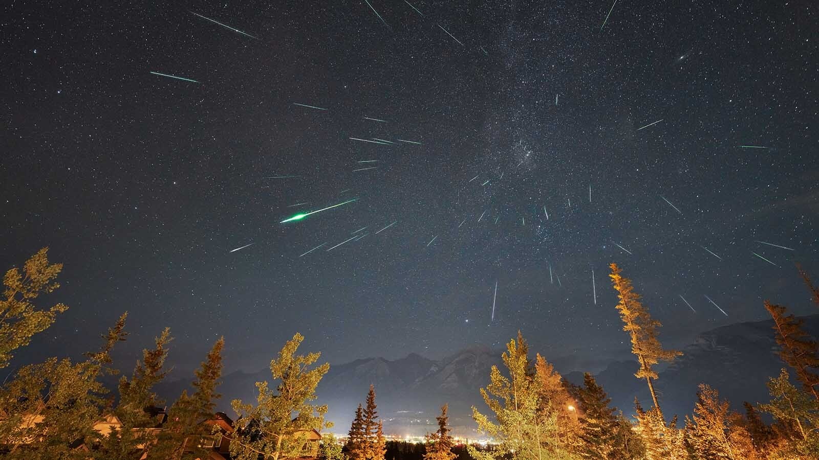 The annual Perseid meteor shower will hit its peak over Wyoming overnight Tuesdays, throwing out as many as 100 meteors an hour, along with the potential for fireballs.