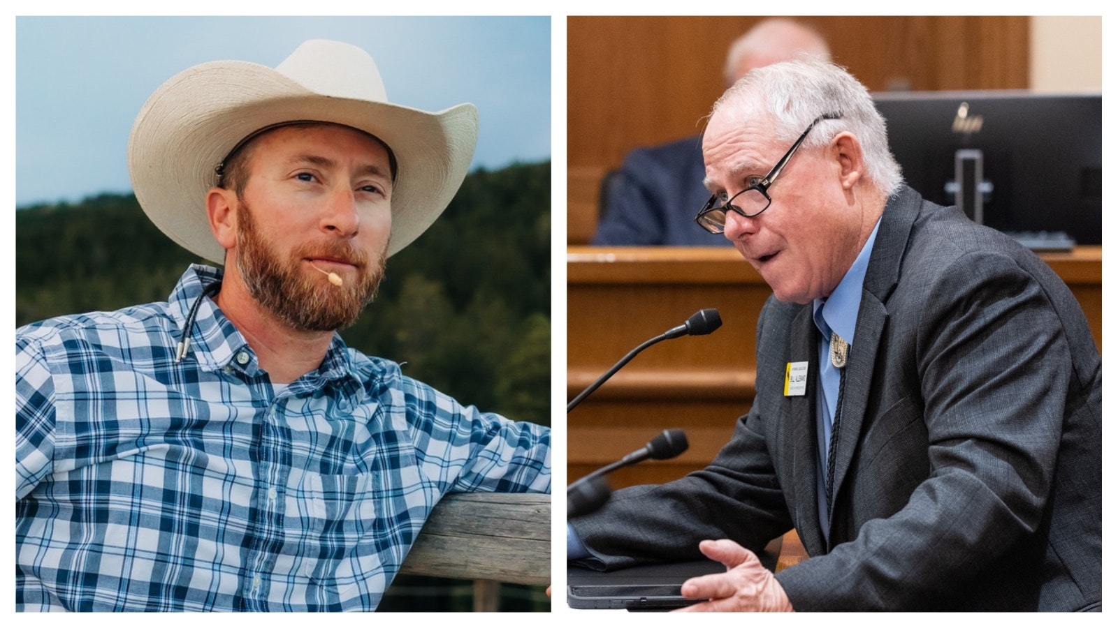 Bar Nunn Mayor Peter Boyer, left, and Rep. Bill Allemand.