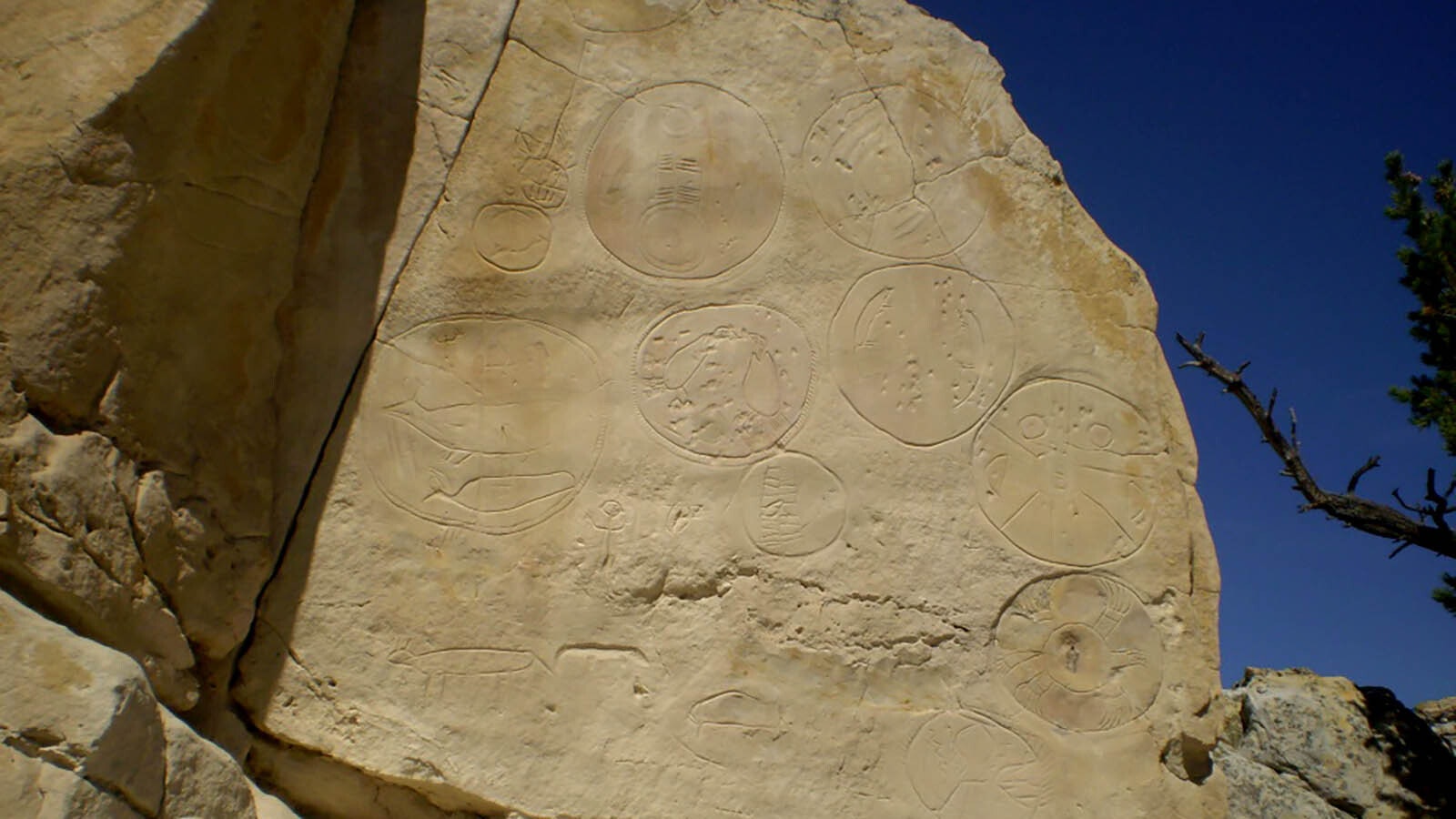 The Castle Gardens Petroglyph Site in Fremont County, Wyoming.