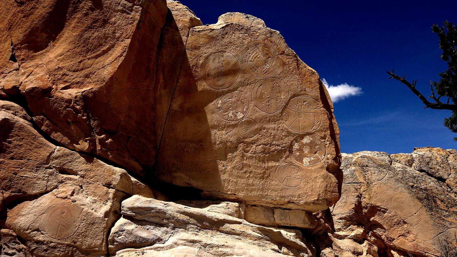 The Castle Gardens Petroglyph Site in Fremont County, Wyoming.