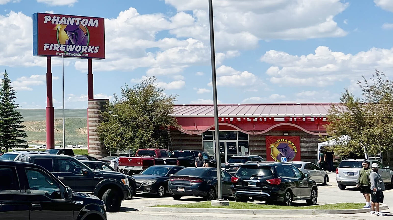 Phantom Fireworks in Evanston, Wyoming, sees thousands of customers a year from Utah, where most fireworks are illegal.