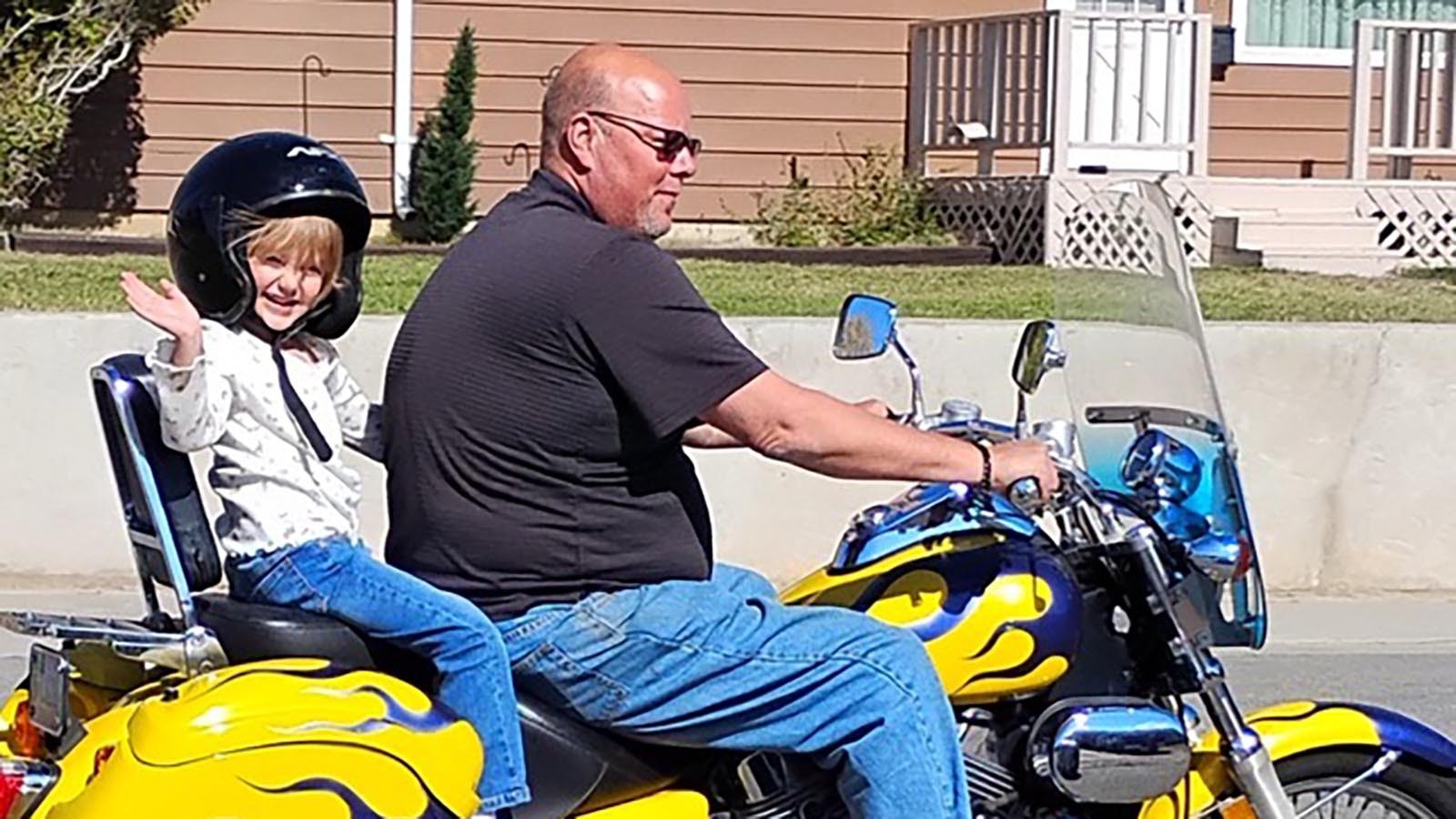 Phil Bollinger rides his motorcycle, but it may be awhile before he can ride it again.