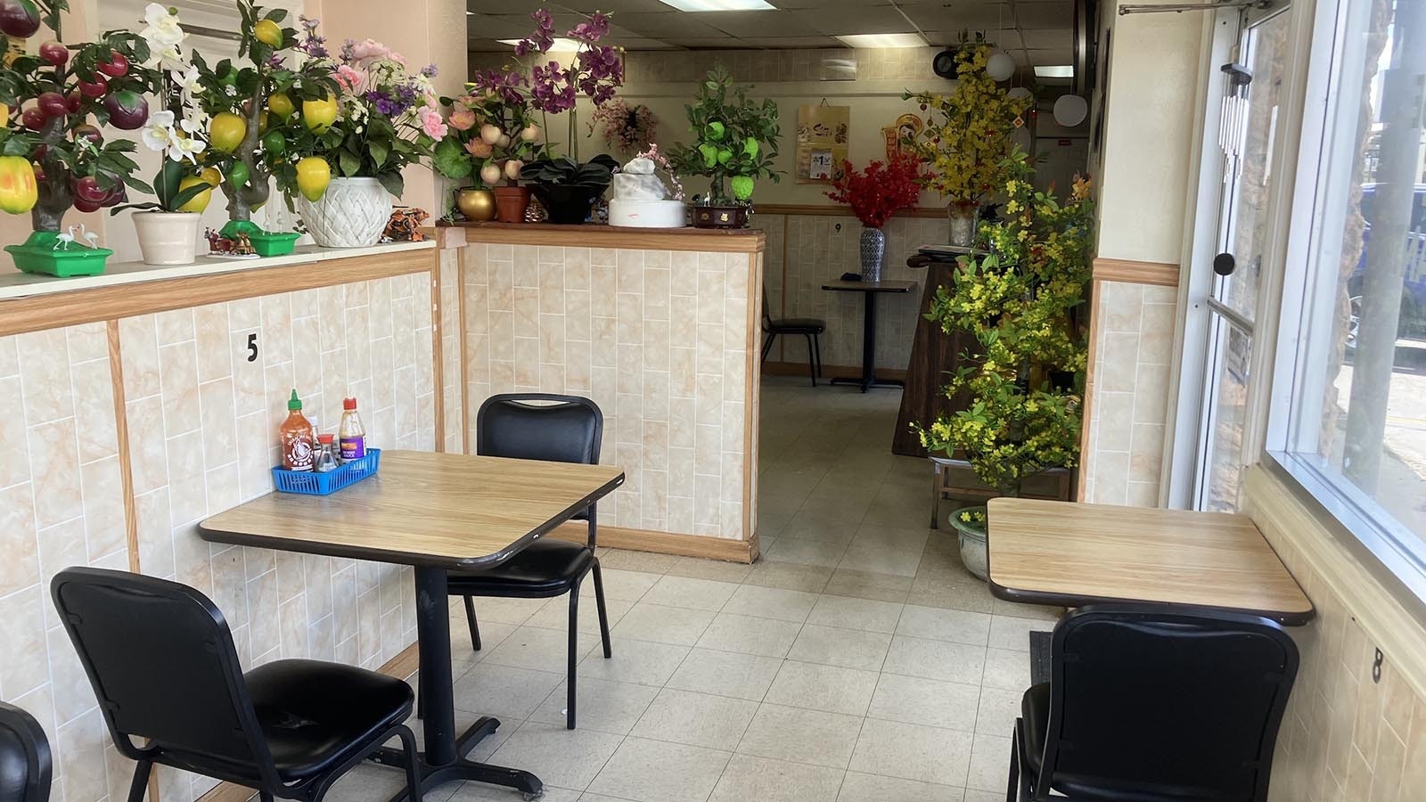 Pho Saigon has seating for just more than 20 people with individual tables.