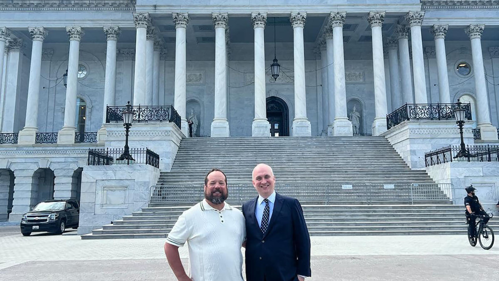 Cody resident Nick Piazza spent time earlier this month lobbying lawmakers on Capitol Hill to support a spending package to continue to assist Ukraine in its war with Russia.