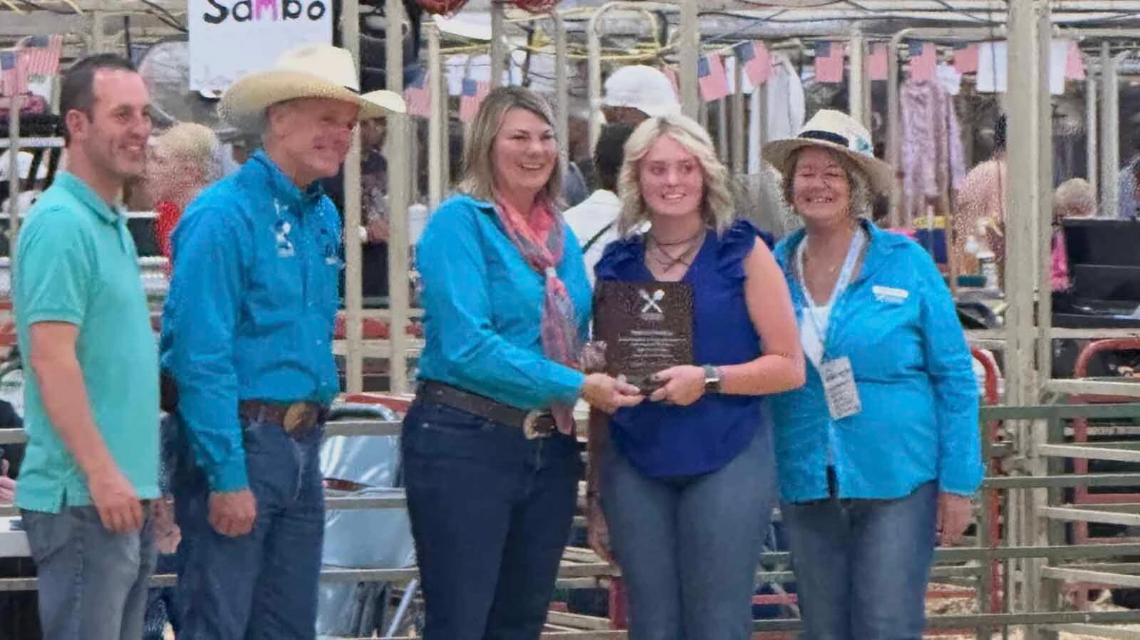 The Fair to Fork program buys the "extra pig" raised by a 4 H or FFA student in Wyoming and the student then can donate the pig to their charity of their chose. Each student is also given a plaque by First Lady Jennie Gordon who founded the program to help families in need and to raise awareness of the lack of protein that some Wyoming families face. She said it also encourages our youth to help their community. Tymber Eckley donated her pig, Baby, to become bacon and sausage for the local food bank.