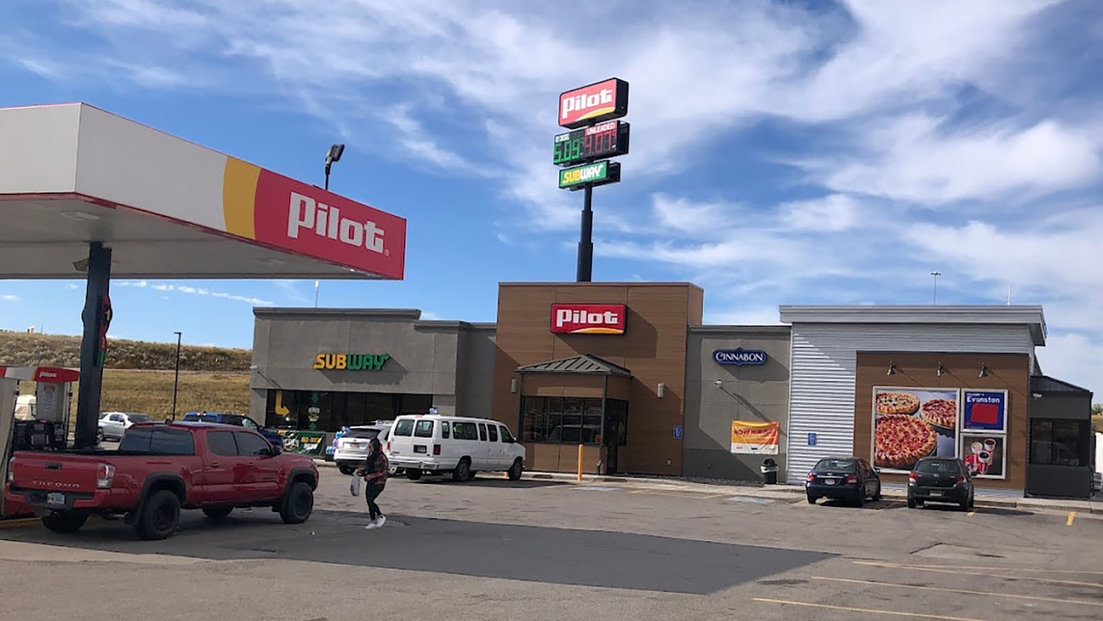 The Pilot Travel Center at 289 Bear River Drive in Evanston, Wyoming.