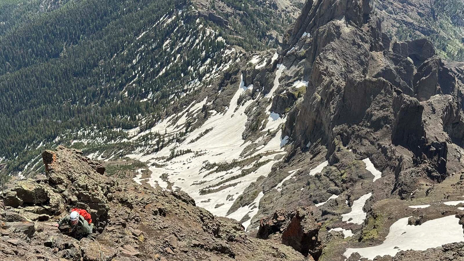 The 11,699-foot-tall Pilot Peak is one of the most famous mountains around Yellowstone, its sharp point making it one of Wyoming’s most recognizable. Known as a “mini-Matterhorn,” it's also one of the state's toughest climbs. 