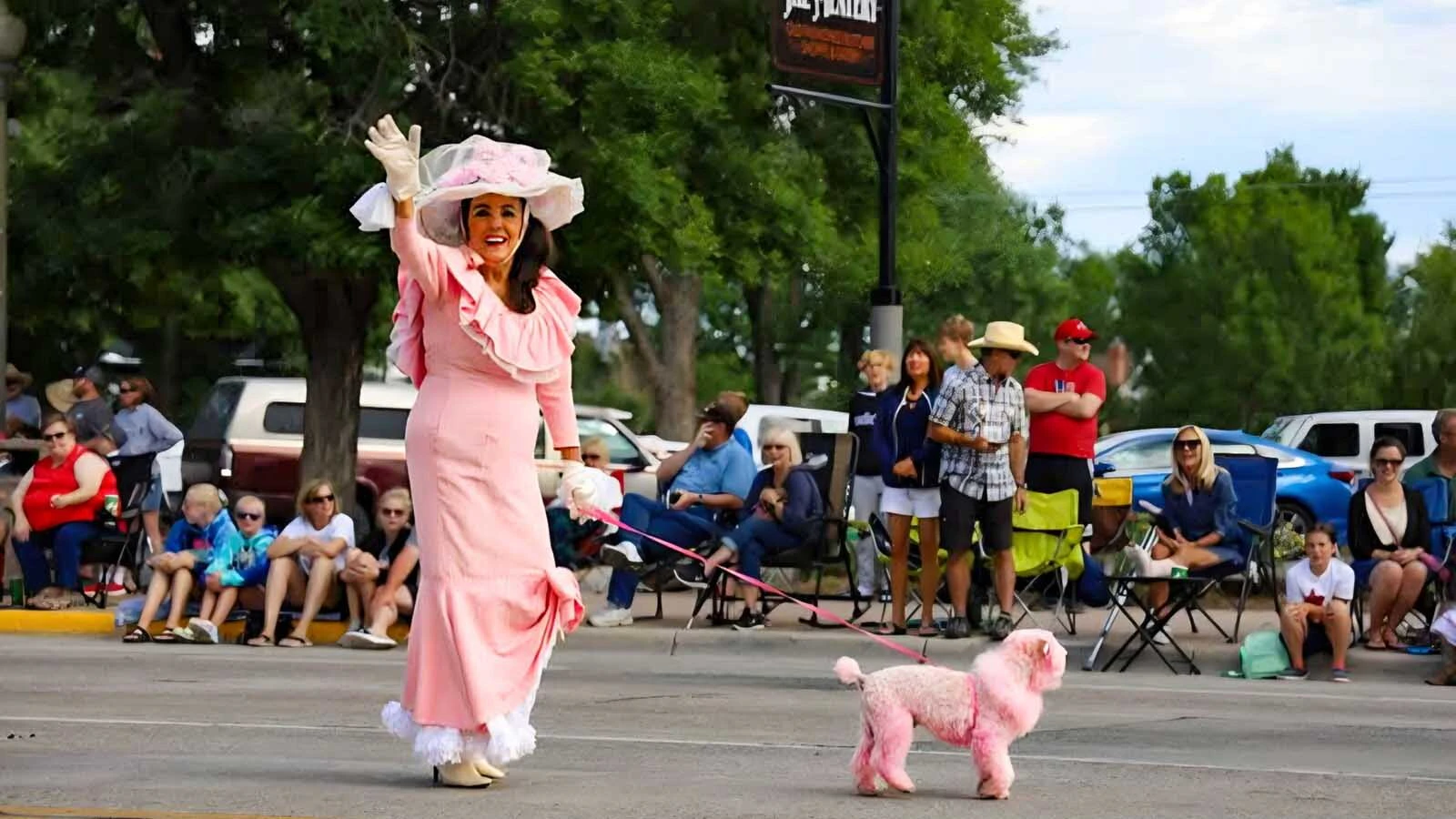 Hope Sheets walks in her last Cody Stampede Parade.