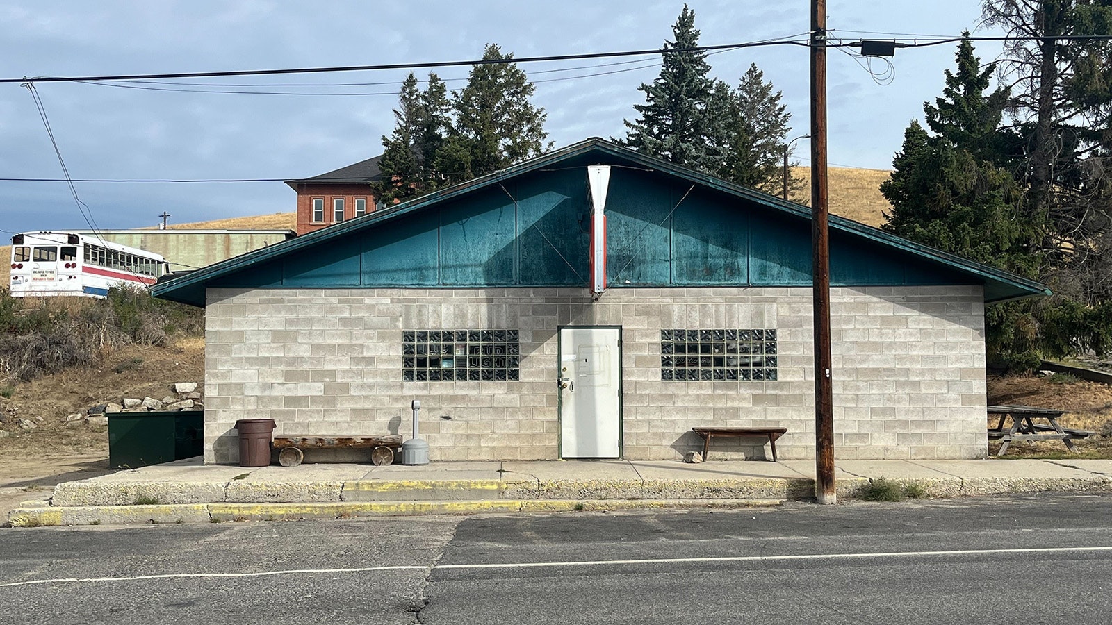 The cinderblock box that's Pisser’s Palace seems like it's standing guard over Walkerville.