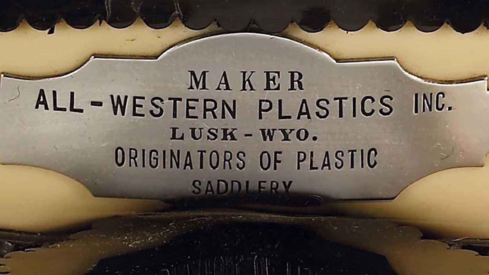 Roy Rogers’ plastic hand-painted saddle was sold for $65,000 at auction. This saddle was ridden by Rogers as Marshal of the 1952 Tournament of Roses and again as Grand Marshal in 1977. It was made by the All-Western Plastic Company of Lusk, Wyoming.