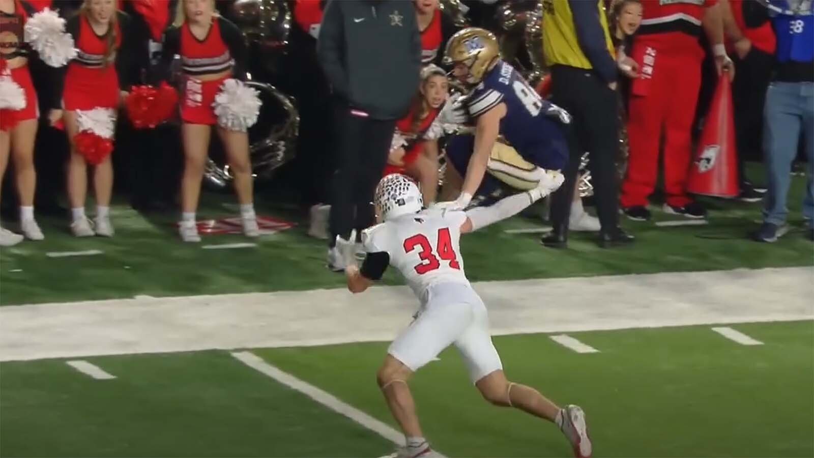 Former Sheridan football star Dane Steel's leaping touchdown was the highlight of the night in Montana State University winning its first national title in 41 years Monday night. The spectacular play earned the No. 1 spot on SportsCenter's Top 10.