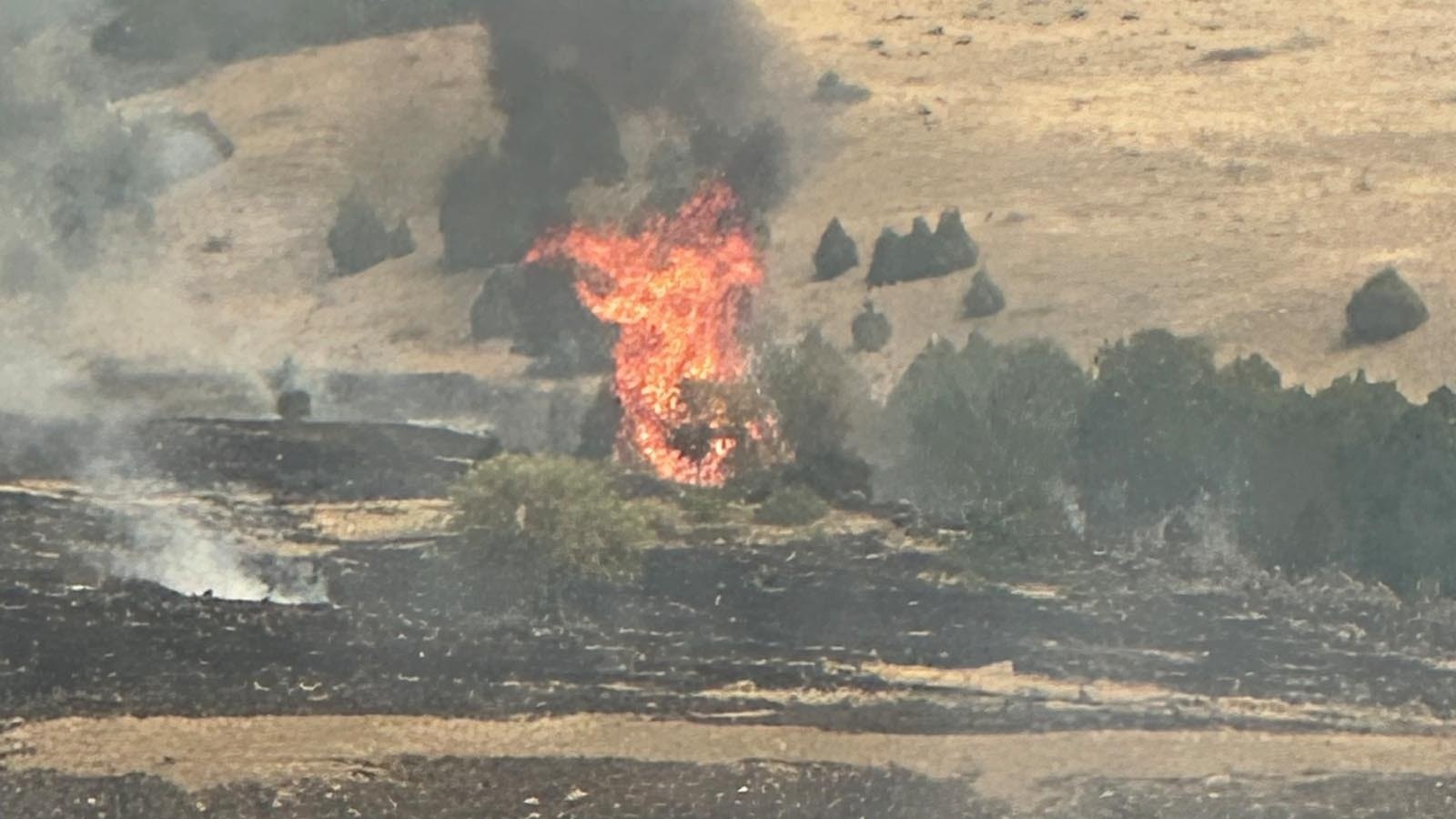 The Pleasant Valley Fire just north of Guernsey, Wyoming, has burned close to 30,000 acres in Gosen and Platte counties.