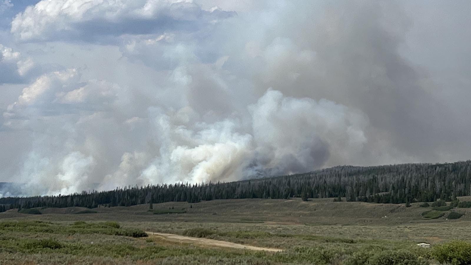 The Pleasant Valley Fire just north of Guernsey, Wyoming, has burned close to 30,000 acres in Gosen and Platte counties.
