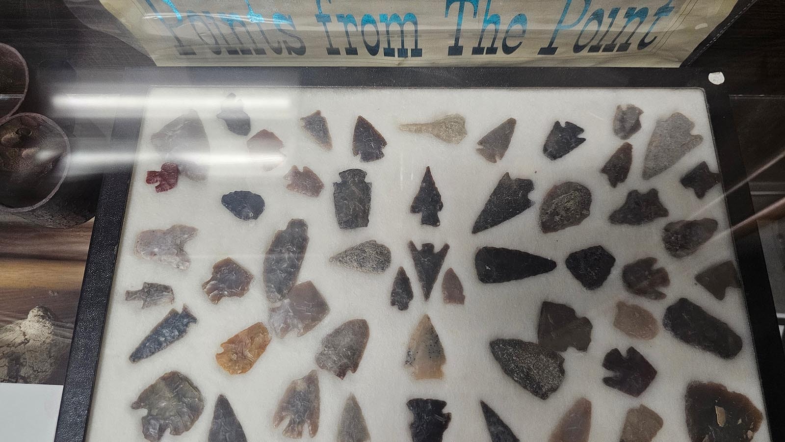 Arrowheads found at Point of Rocks.