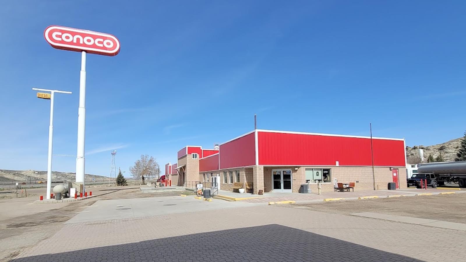 On the outside, the Conoco station at Point of Rocks, Wyoming, looks like any other place to fill up. Inside, it's also a repository of the area's history.