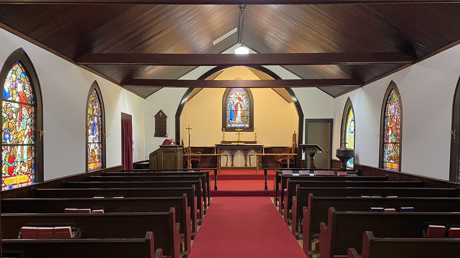 The Little Poker Church can sit about 100 people and was built in 1901.