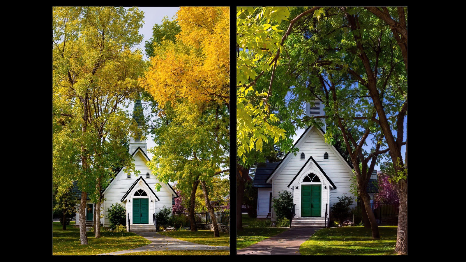 The Little Poker Church was the first built in Cody with the winnings of a high-stakes poker game that included Buffalo Bill Cody. It was eventually moved to its current location.