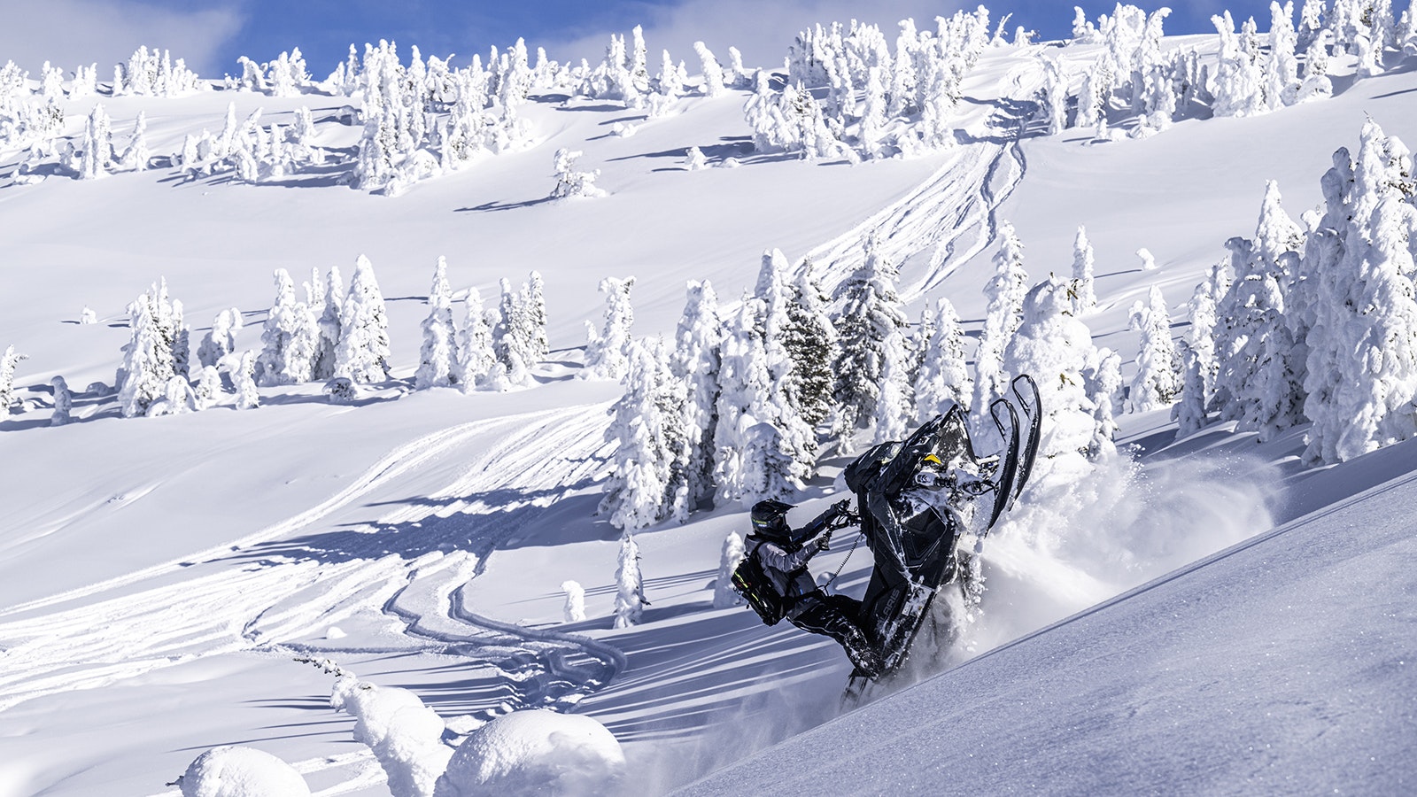 Polaris is promoting its latest lineup of snowmobiles by putting them through their paces in the pristine snow of Wyoming’s Teton Range. The company uses the Cowboy State to showcase the machines as the ultimate toy for backcountry adventure.