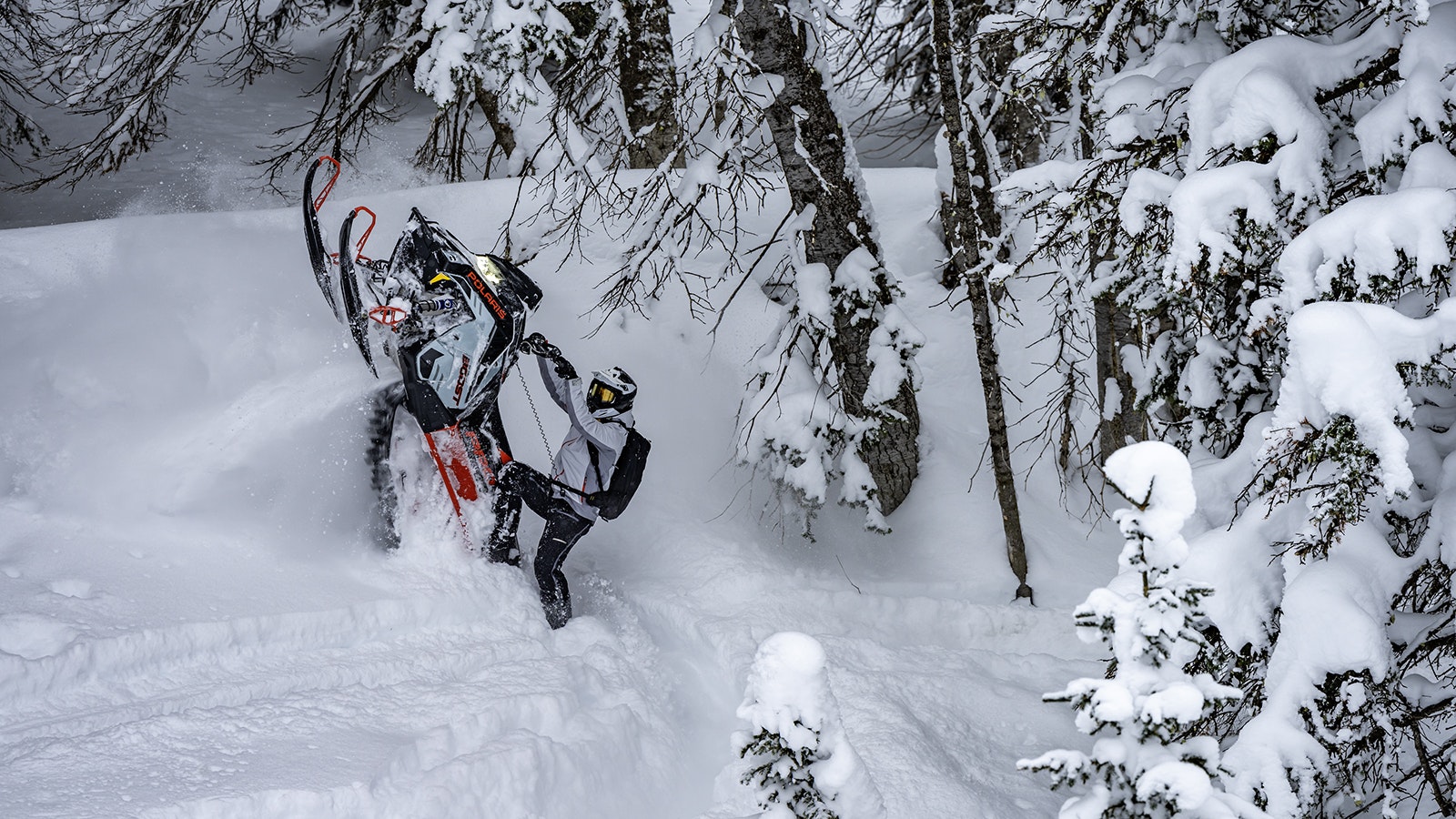 Polaris is promoting its latest lineup of snowmobiles by putting them through their paces in the pristine snow of Wyoming’s Teton Range. The company uses the Cowboy State to showcase the machines as the ultimate toy for backcountry adventure.