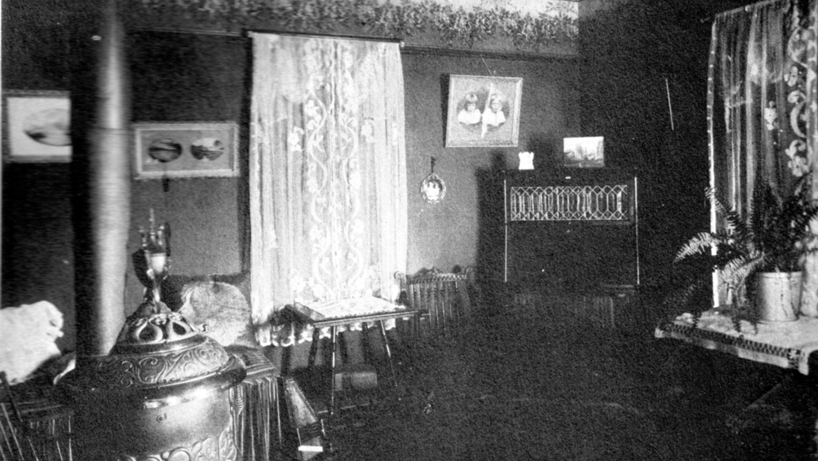 Interior photo of the house Jackson Pollock was born Jan. 28, 1912, on the Watkins Ranch in Cody, Wyoming.