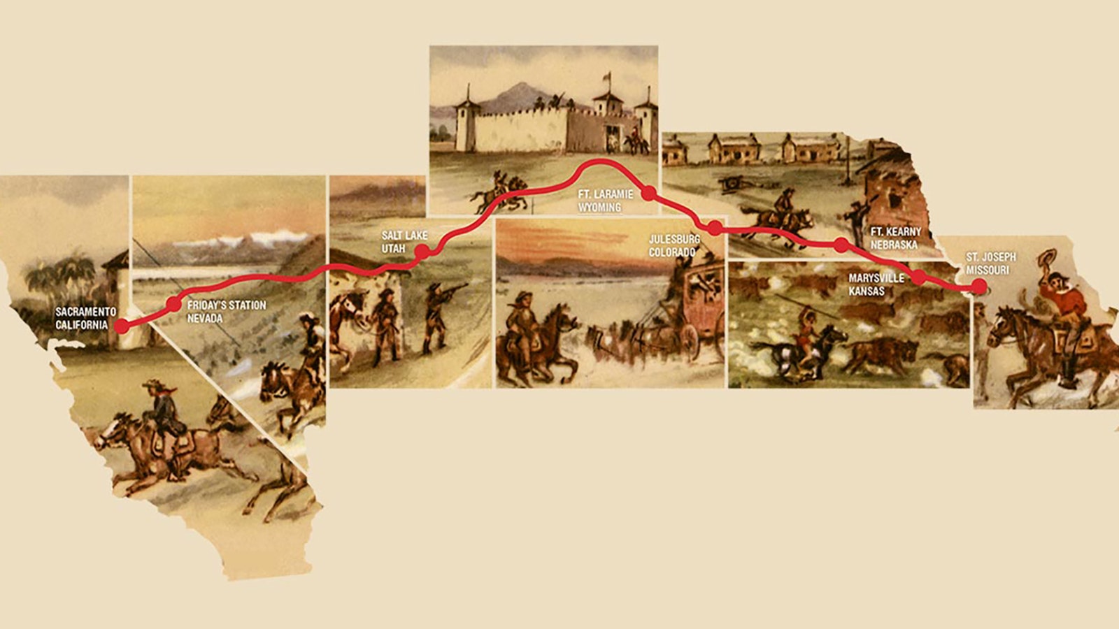 Fort Caspar was the northernmost stopover on the 2,000-mile Pony Express route.