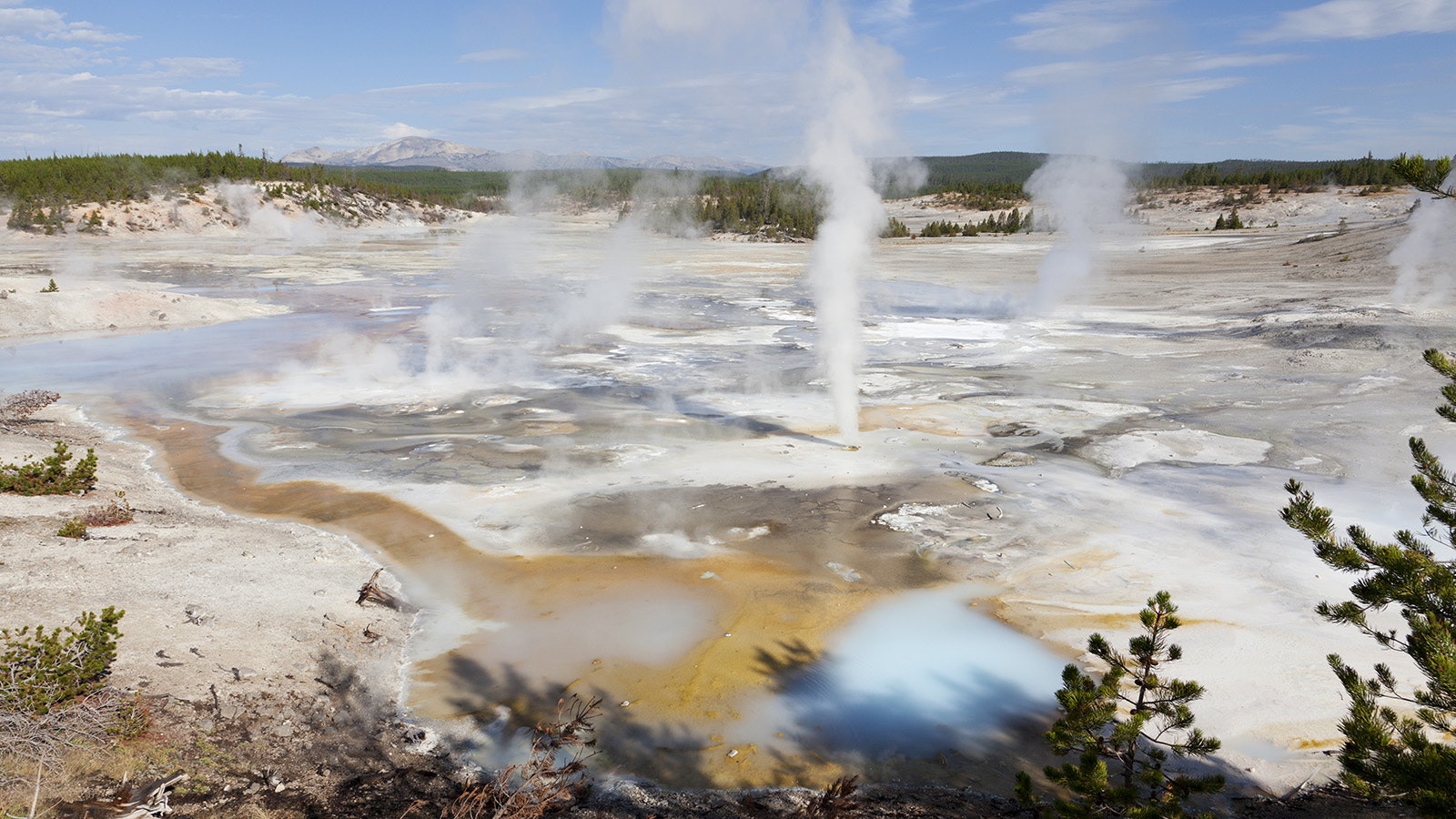 The Porcelain Basin in Yellowstone National Park, which is over a huge, ancient volcano.